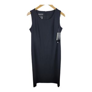 Jones New York Black Sheath Midi Dress 4 nwt